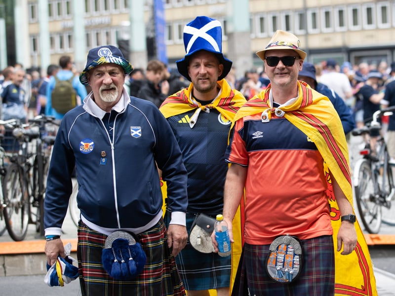 Scotland fans were dressed for the occasion in Koln at Euro 2024.