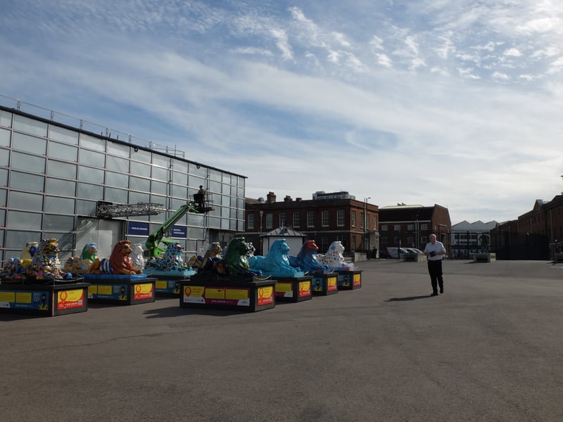 All 45 Pride of Portsmouth Lions now at Historic Dockyard, Portsmouth on Monday 28th September 2026Picture: Habibur Rahman