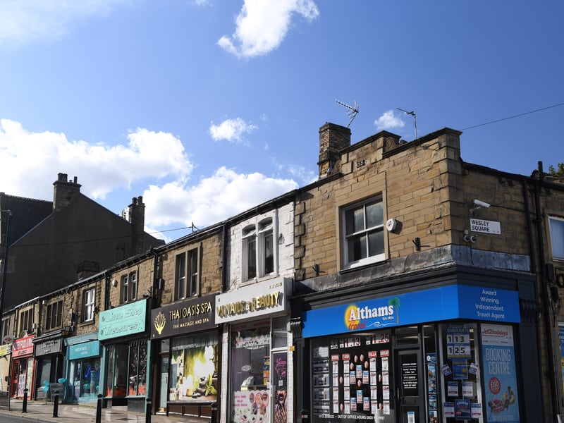 Shop fronts on Lowtown