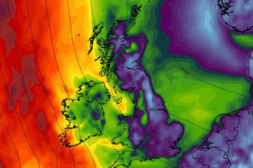 Weather map for the week