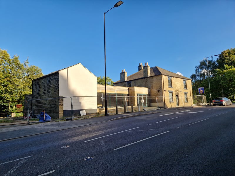 This is how the Norfolk Arms is progressing as work to bring it back continues. Photo: Iconic Media