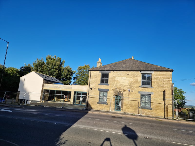 This is how the Norfolk Arms is progressing as work to bring it back continues. Photo: Iconic Media