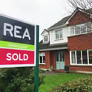 House sold stock image