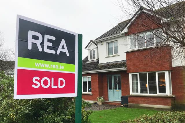 House sold stock image