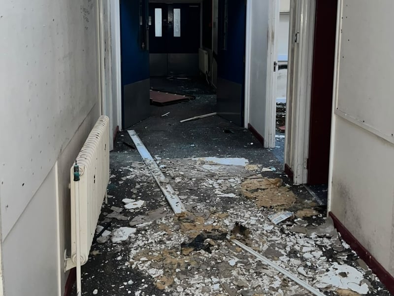 Fulwood House NHS site has been trashed by trespassers and become a playground for children.