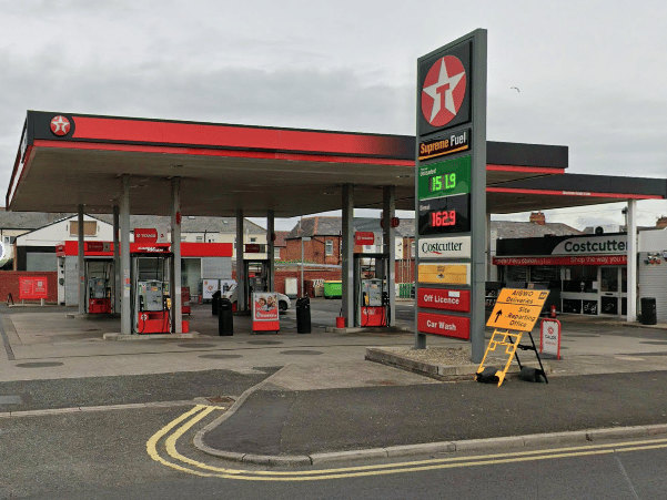 ANSDELL FILLING STATION - CHURCH ROAD, ST. ANNES: 172.9p
