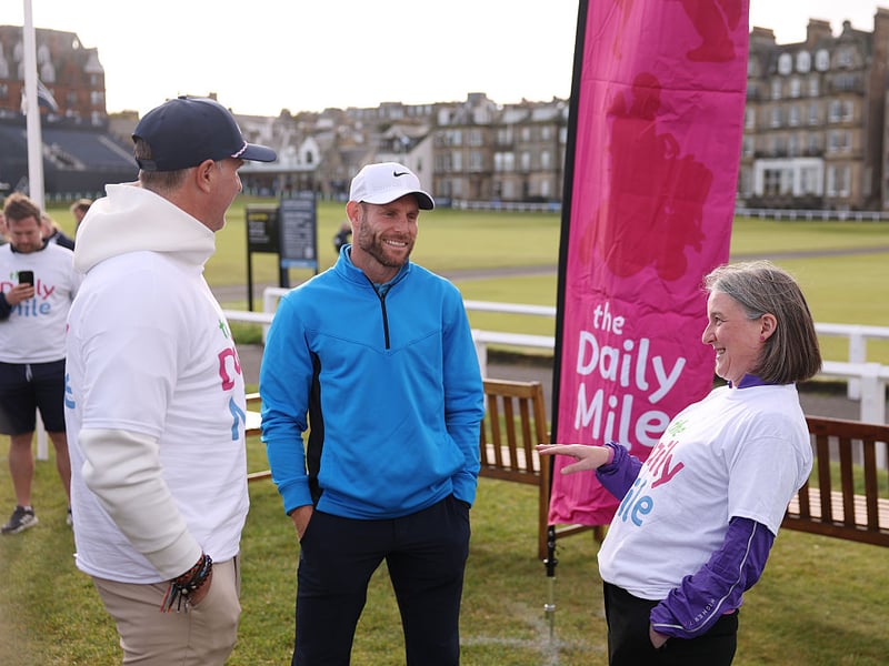 Former England footballed James Milner arrives in St Andrews ahead of the Alfred Dunhill Links Championship 2026.