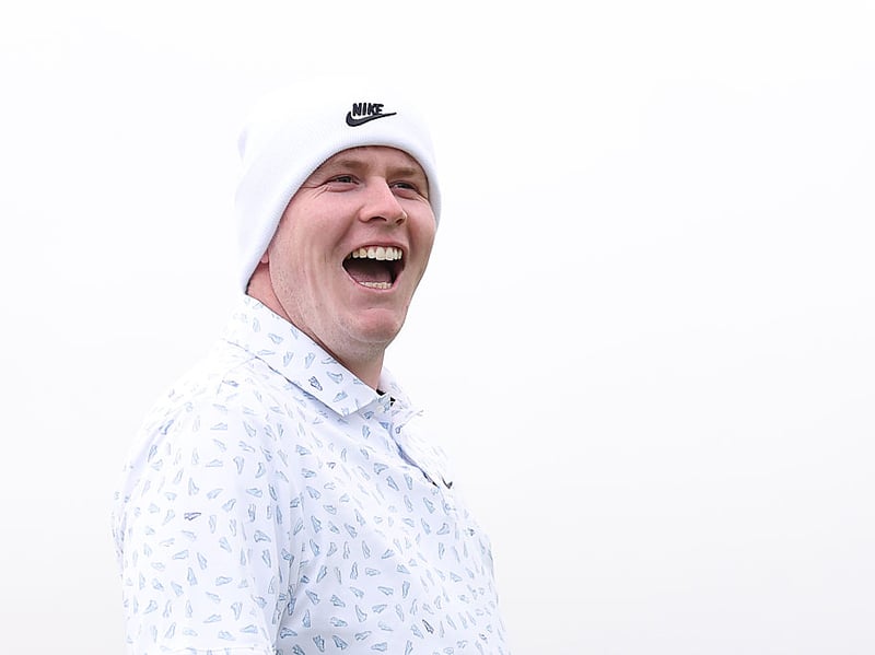 Robert McIntyre was in good spirits ahead of his title defence.