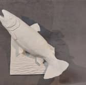 Out for breakfast, one of Helen's unglazed sculptures.