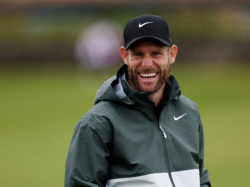 Former England footballer enjoying his round at St Andrews.