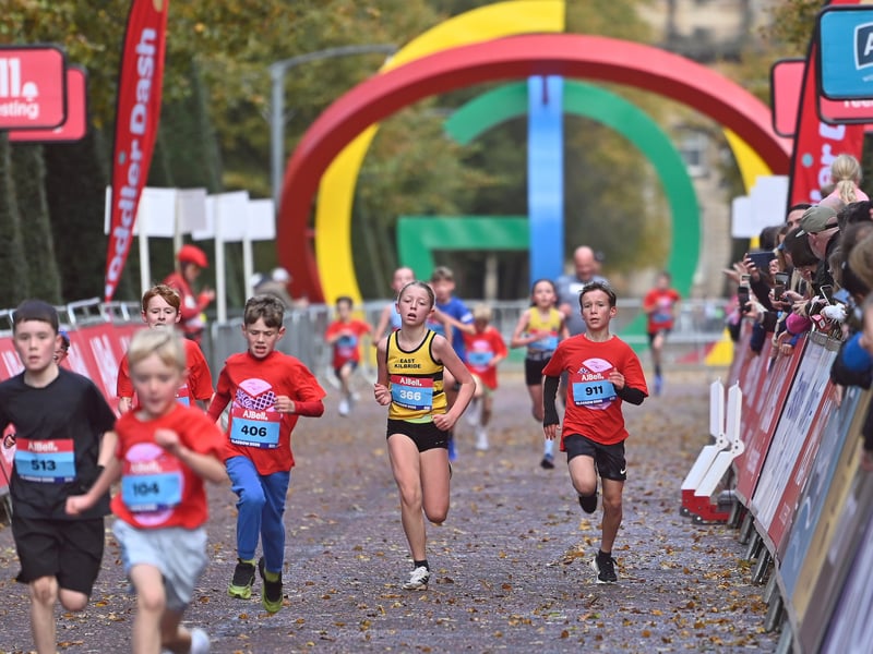 Around 2,000 children are expected to take part in today's youth running events, navigating flat, closed-road park paths past the People's Palace and the Doulton Fountain.