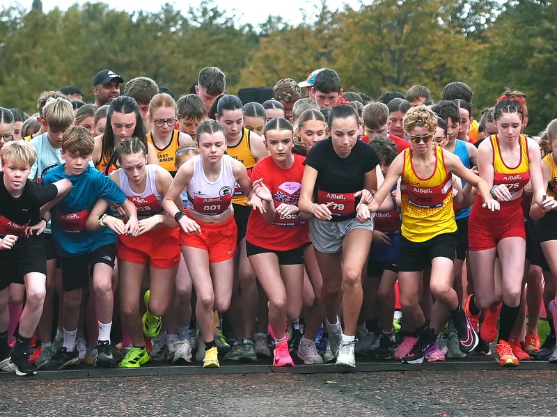 These participants were raring to go as the start bell rang out.

