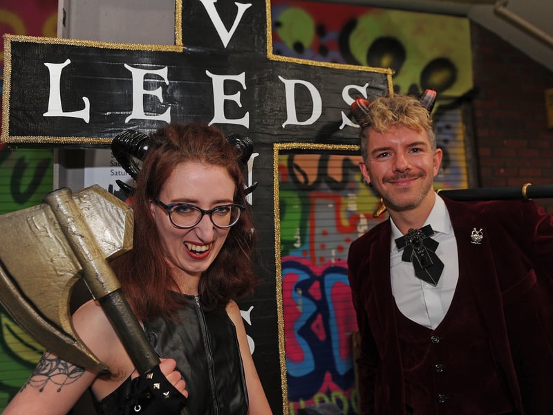 Hannah Booth and Terry McKindley-Baines of Leeds Arts Centre ready for their next production She Kills Monsters at the Carriageworks Theatre