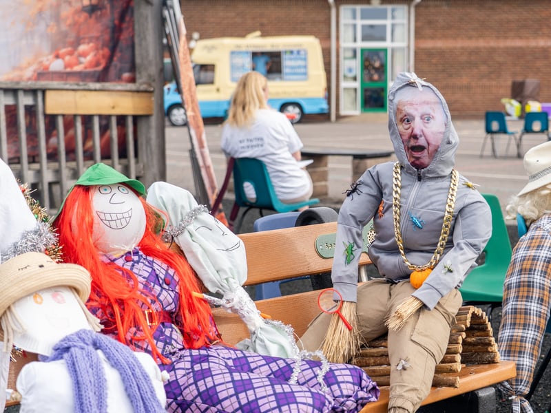 Scarecrows at the fayre. Picture by Alec Chapman