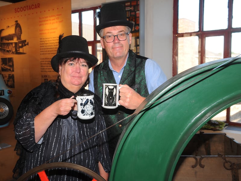 Lisa and Graham Bourton of Huddersfield of Half A Donkey