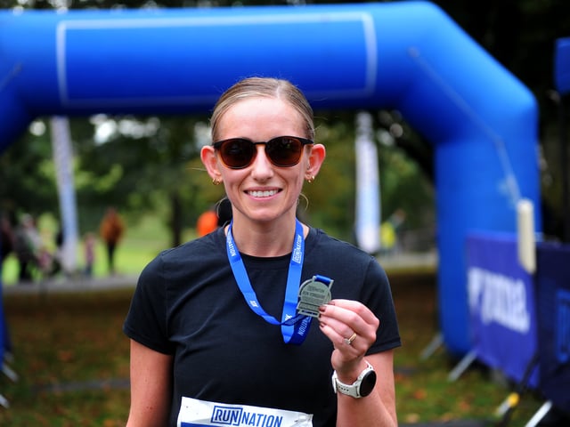 Emily Coates of Aberford (Winner - female 10K)