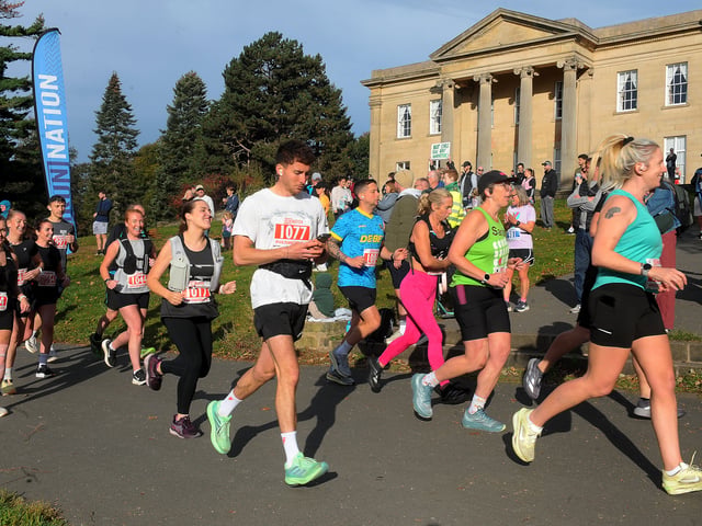 Runners in the park