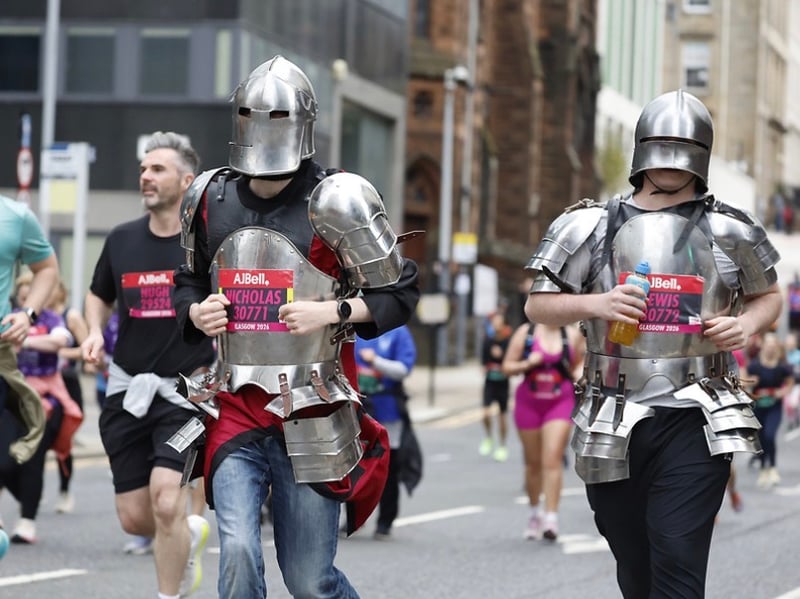Many of those taking part donned fancy dress as they hit the tarmac. Picture: Contributed