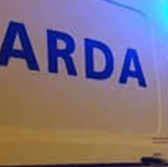 Garda van stock image