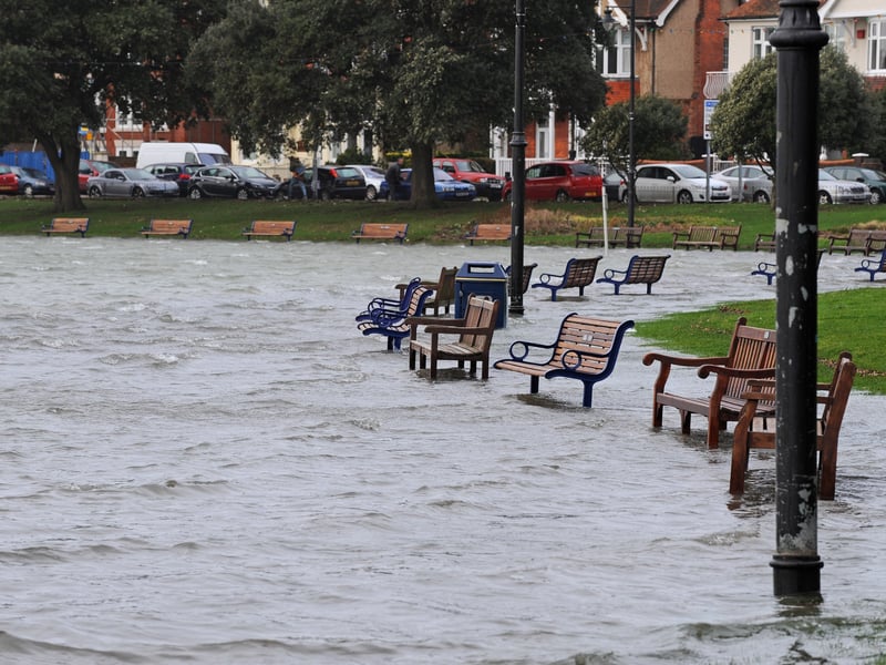 February storms hit Southsea in February 2014, with a heavy rainfall causing flooding in the area.
Picture: Sarah Standing (14295-8905)