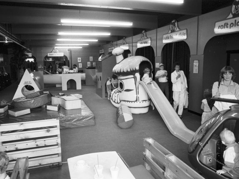 Children have a choice of play areas at Little Marco's, a playroom at Marco's Leisure in Edinburgh, July 1986.