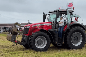 Pa McHugh after his record-breaking ploughing session
