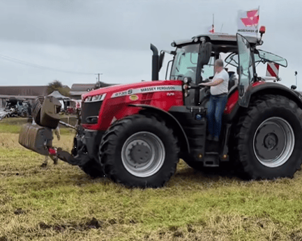 Pa McHugh after his record-breaking ploughing session
