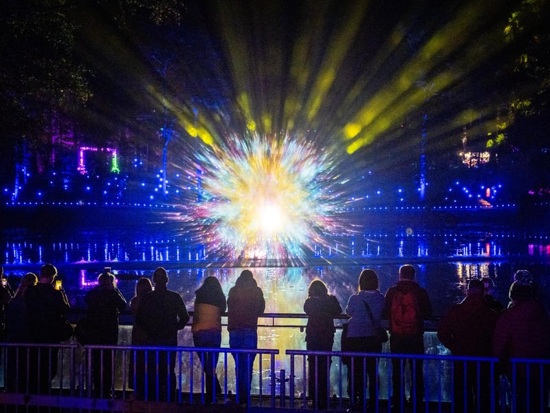 The projection show on Loch Dunmore at The Enchanted Forest, had some callbacks to previous years