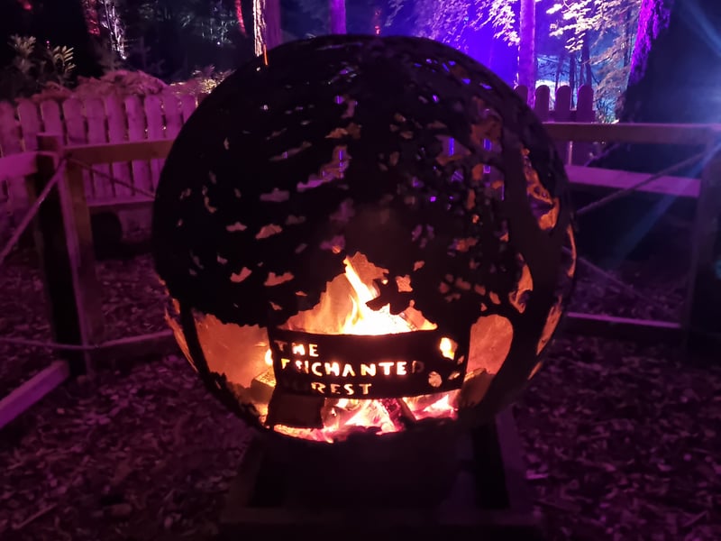 The nights are getting colder but there are a few covered fires on route to get warm by.