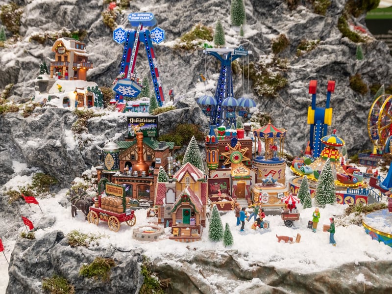 A selection of Christmas gifts for sale in store.