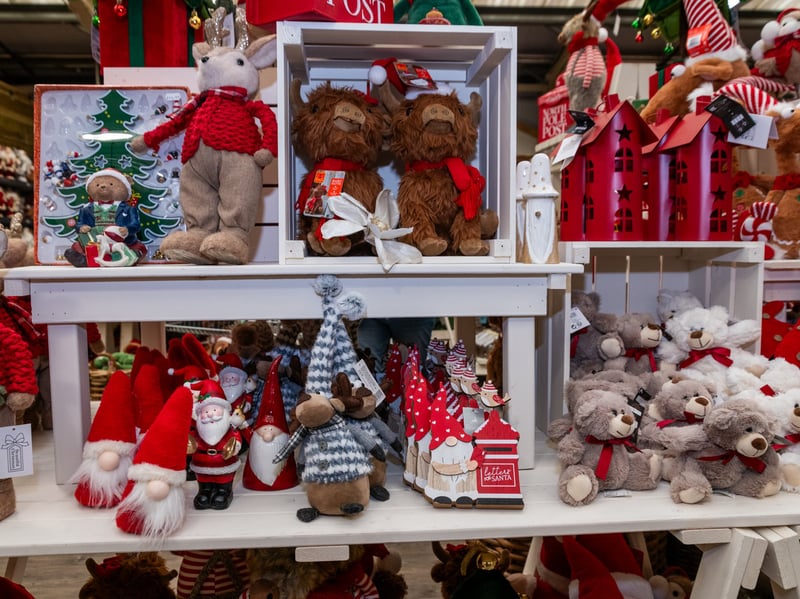 A selection of Christmas gifts is available in-store.