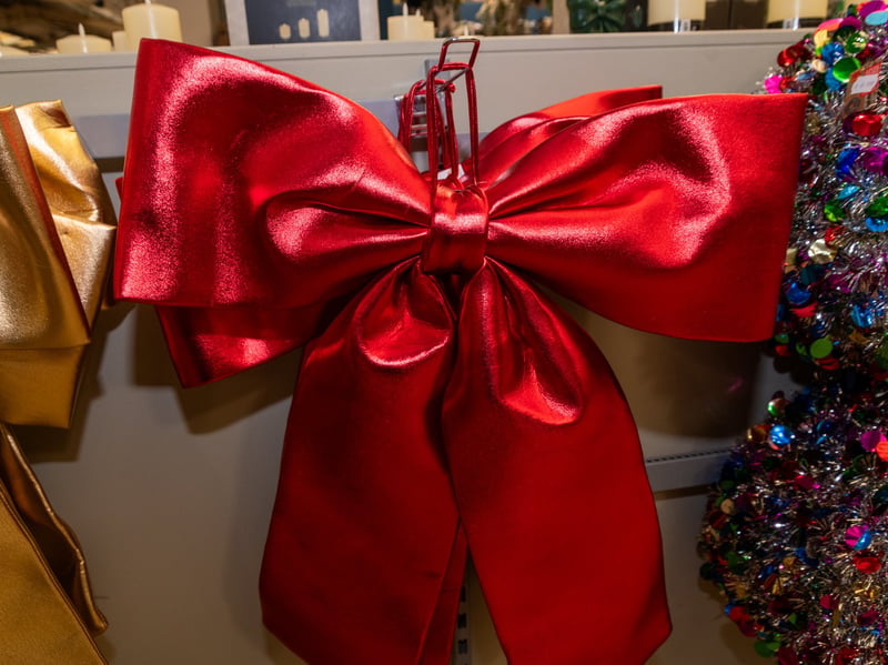 A selection of Christmas gifts for sale in store.