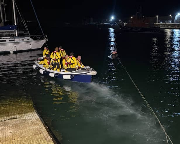 Lough Swilly RNLI and Portrush RNLI (pictured) completed a joint callout this morning to a vessel west of Islay and 30 miles NNE of Malin Head. Photo: Beni McAllister.