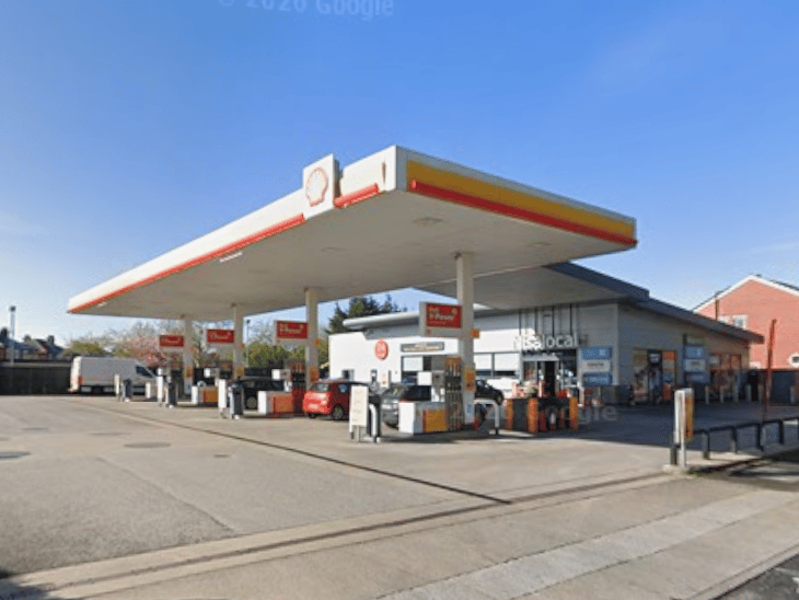 Shell New Hall Lane petrol station PR1 4TE