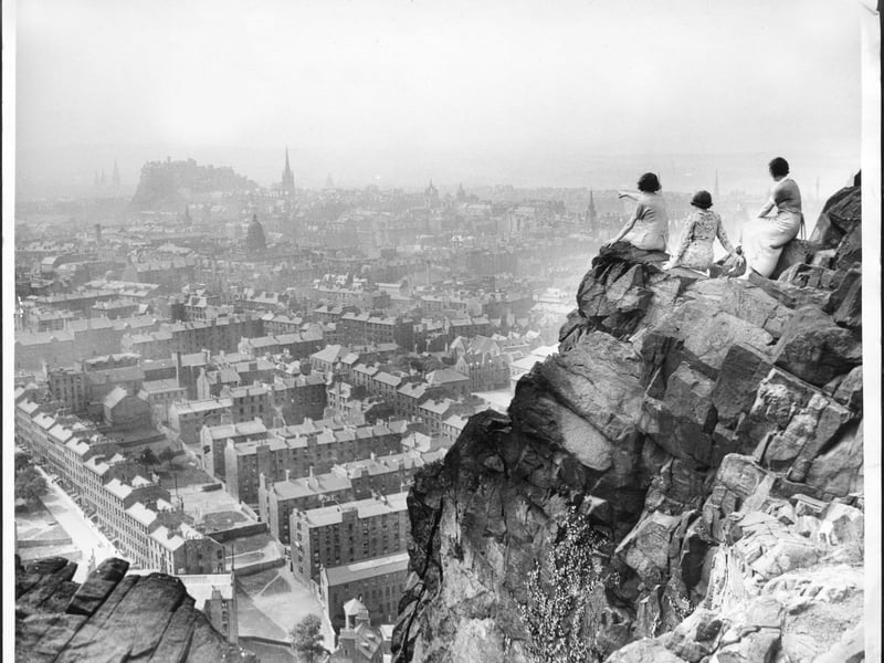 A clear view over Edinburgh