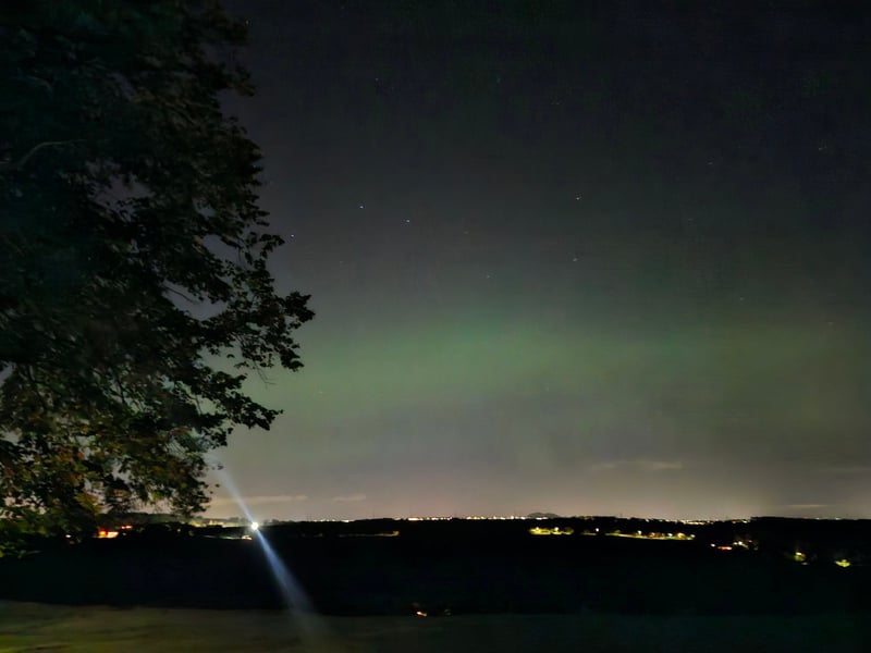 Another brilliant photo of the Northern Lights taken on Saturday night.