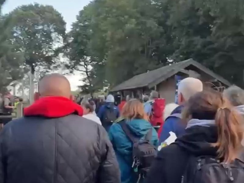 After shots were filed visitors are evacuated