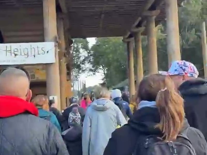 The moment Yorkshire Wildlife Park was evacuated