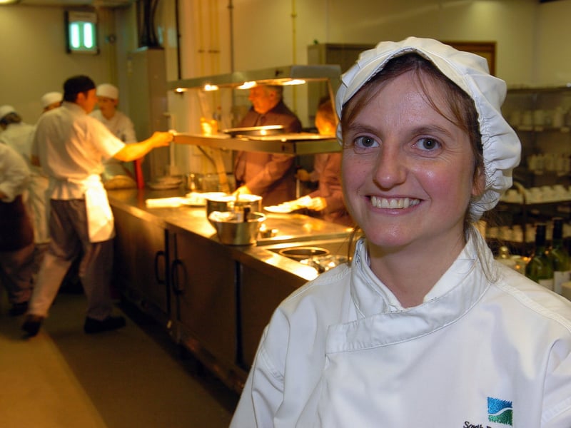 Christmas meal at South Downs College - tutor Laura Skye in 2006.
Picture: Jonathan Brady (065266-108)