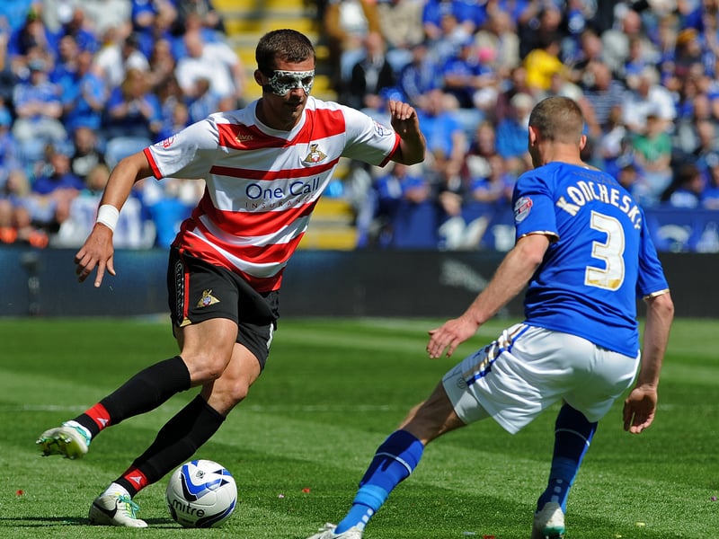 Sporting an eye mask for this one, experienced Romanian defender Gabriel Tamas joined the club on a free transfer having previously played for West Brom. He later joined Watford and had spells with a series of clubs in Romania before retiring in 2023. He's now ASA Târgu Mureș sporting director. They compete in the second tier of Romanian football.