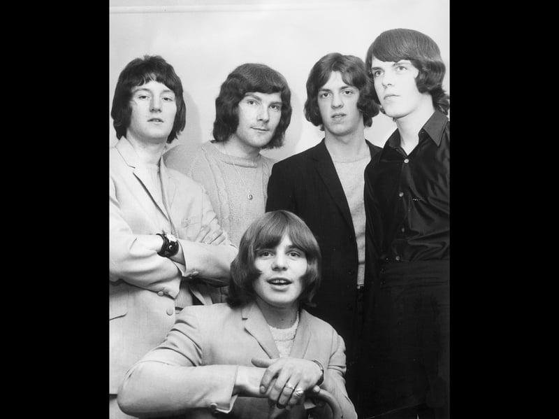 Before T'Pau came along, Fluff were Shropshire's most successful pop group. They had radio airtime and recorded singles, and appearances on the television shows Opportunity Knocks and Lift Off, but somehow never quite made the big time. Back from left, Mick Skinner, Chris Wallace, Alan Millington, and Dave Archer, with Gerry Ward, front. Chris was from Donnington, David, Gerry and Alan were all from Dawley, and Mick was from Trench.