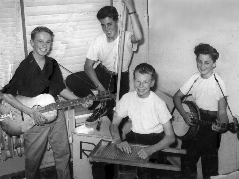 In 1957 Trevor Lee was one of The Rhythm Boys, a Shrewsbury skiffle group. He told us: "I am playing the banjo; Billy Winn, guitar; Gil Skidmore, washboard; and Keith Rowson, bass." Trevor lived at Montague Place, Belle Vue, Billy in St Michaels Street, Gil in Coniston Road, Harlescott, and Keith in Pool Rise. The group won a talent competition at the Granada theatre in Shrewsbury in the week beginning September 9, 1957. The prize was a place on ATV's Carroll Levis television talent show in Birmingham on November 7, 1957. They were beaten by a girl playing the piano and singing.