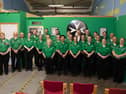 The St John Ambulance, Antrim Unit get together for a group photo to celebrate the unit's 75th anniversary.