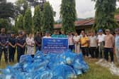 Pokhara Newroad distribution camp.
