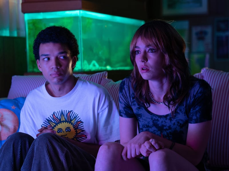 Justice Smith stars as Owen in Jane Schoenbrun’s I Saw The TV Glow, a teenager attempting to survive suburbia when he is introduced to a mysterious late-night TV show which shows a vision of a supernatural world beneath their own, causing his view of reality to crack. Currently streaming on Netflix, the 2024 film has a Rotten Tomatoes score of 85%.