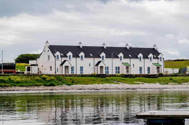 New social housing on Rathlin Island.