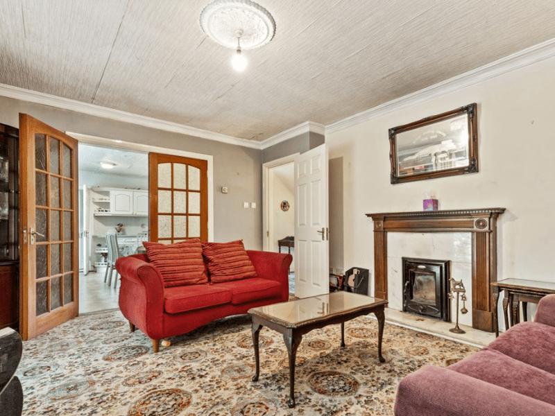 Sitting room and kitchen entrance