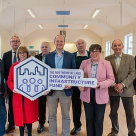 Gordon Lyons has visited four Mid-Ulster organisations that have received support from the Community Infrastructure Fund.