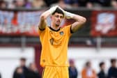 Galway United goalkeeper Hugo Pires Da Cunha reacts during the Club Orange Men's FAI Cup semi-final match between Galway and Derry City at Eamonn Deacy Park last Saturday. 