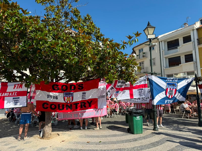 Sunderland fan takeover! Incredible scenes in Portugal.